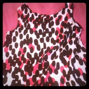 Red, Black, White, and Pink Dress